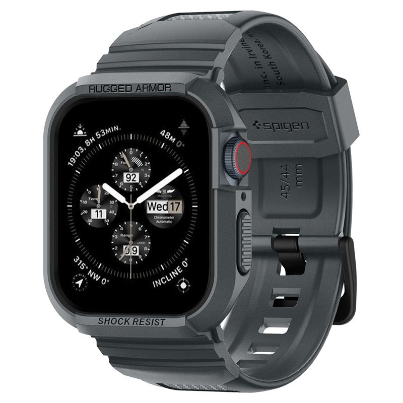 Spigen Rugged Armor Pro, dark gray - Apple Watch 45mm/44mm