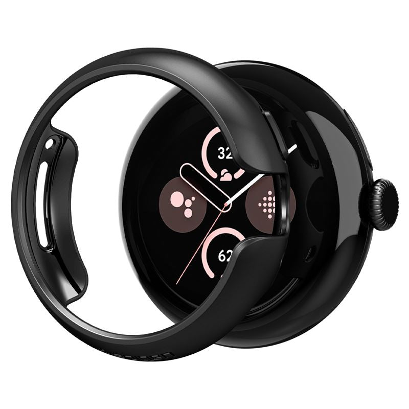 Spigen Thin Fit, čierne – Google Pixel Watch 3/2/1 (41mm)