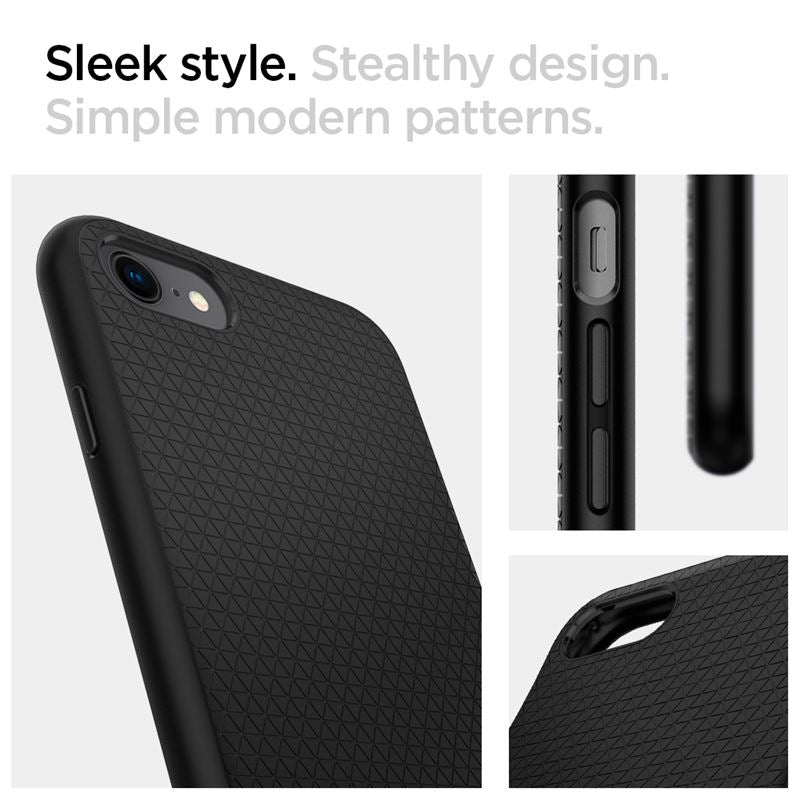 Spigen Liquid Air, black - iPhone SE (2022/2020)/8/7