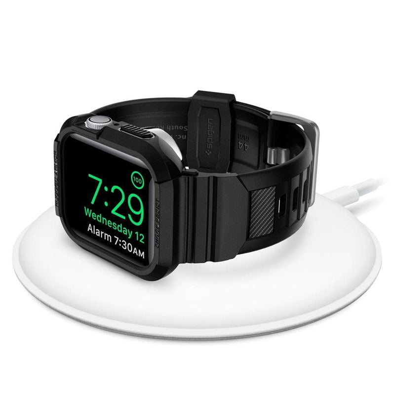 Spigen Rugged Armor Pro, black - Apple Watch 45mm/44mm
