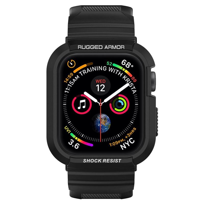 Spigen Rugged Armor Pro, black - Apple Watch 45mm/44mm