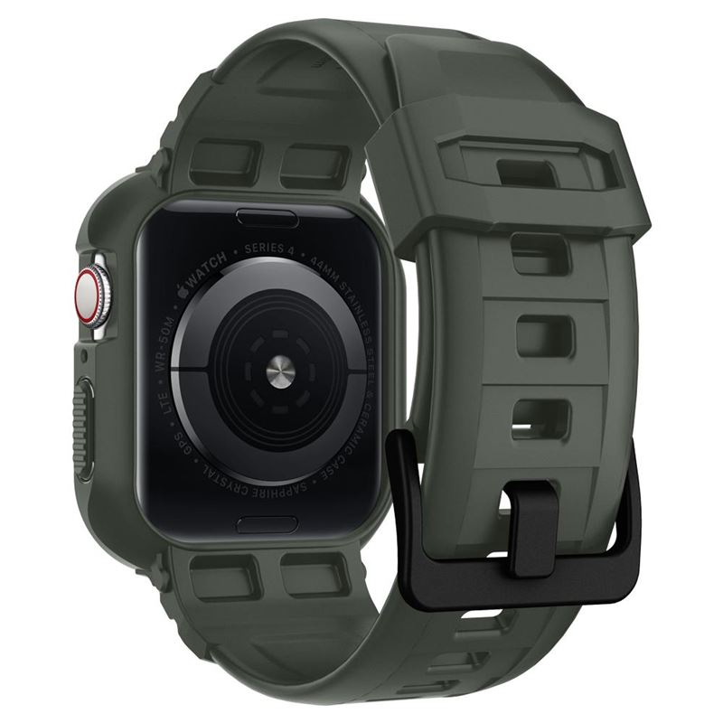 Spigen Rugged Armor Pro, green - Apple Watch 45mm/44mm