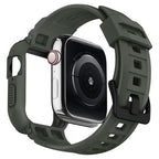 Spigen Rugged Armor Pro, green - Apple Watch 45mm/44mm