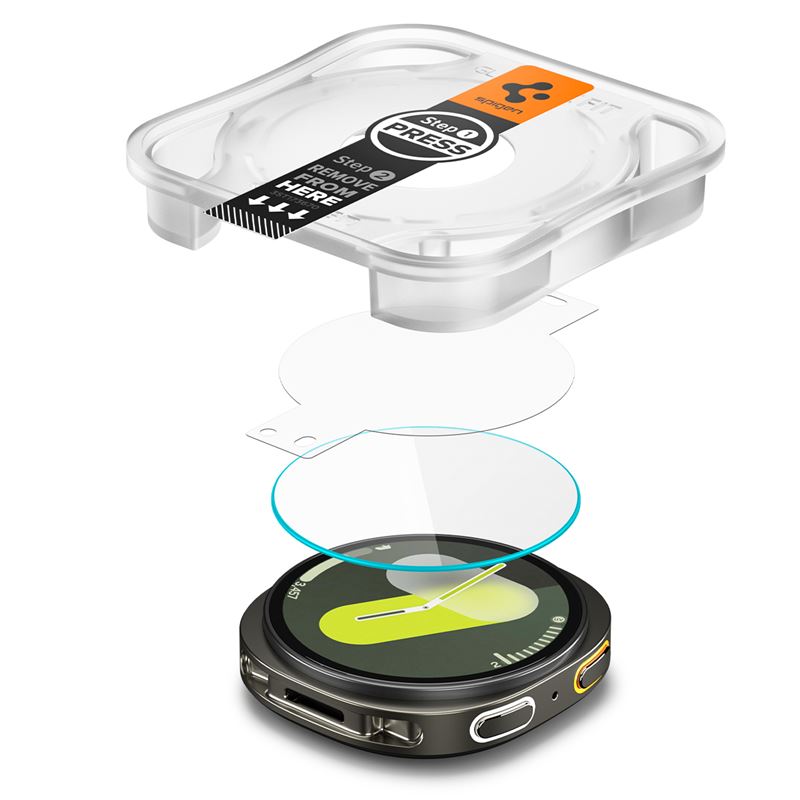 Spigen Glass tR EZ Fit 2 Pack - Samsung Galaxy Watch 9/8 44mm