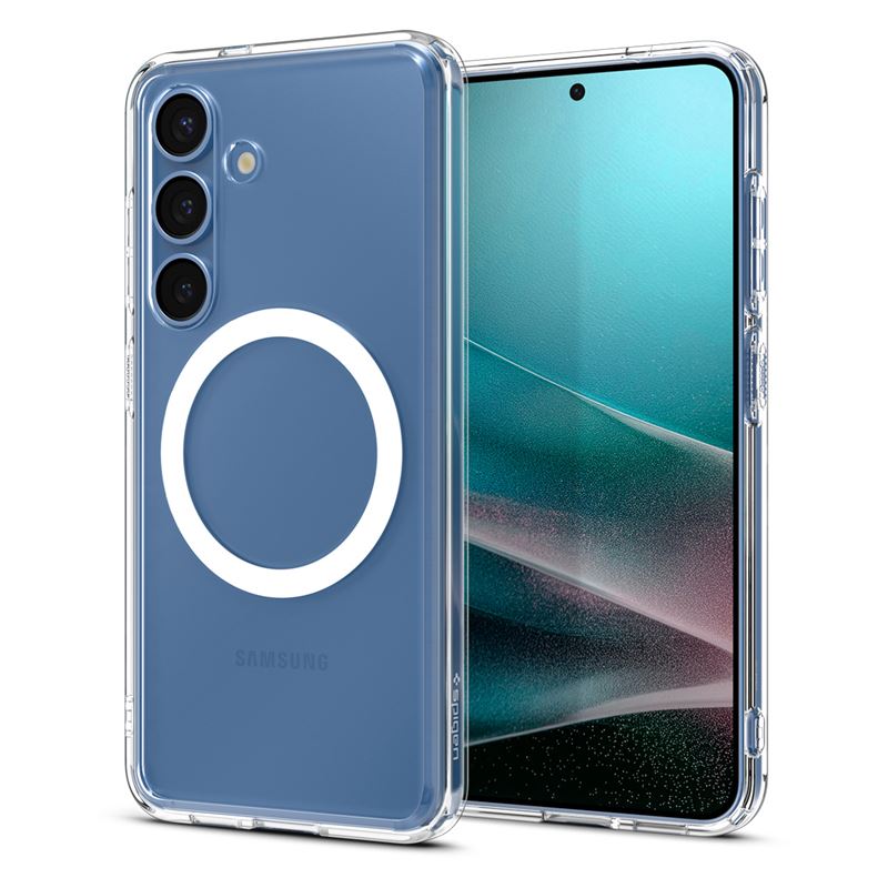 Spigen Ultra Hybrid MagSafe, čisto biely – Samsung Galaxy S25