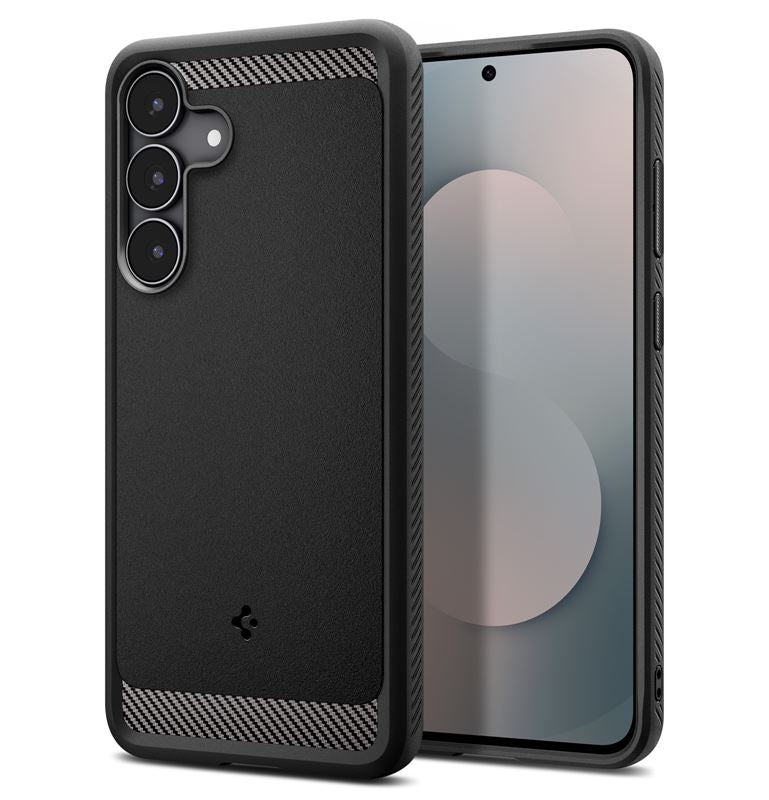 Spigen Rugged Armor, matte black - Samsung Galaxy S25 FE