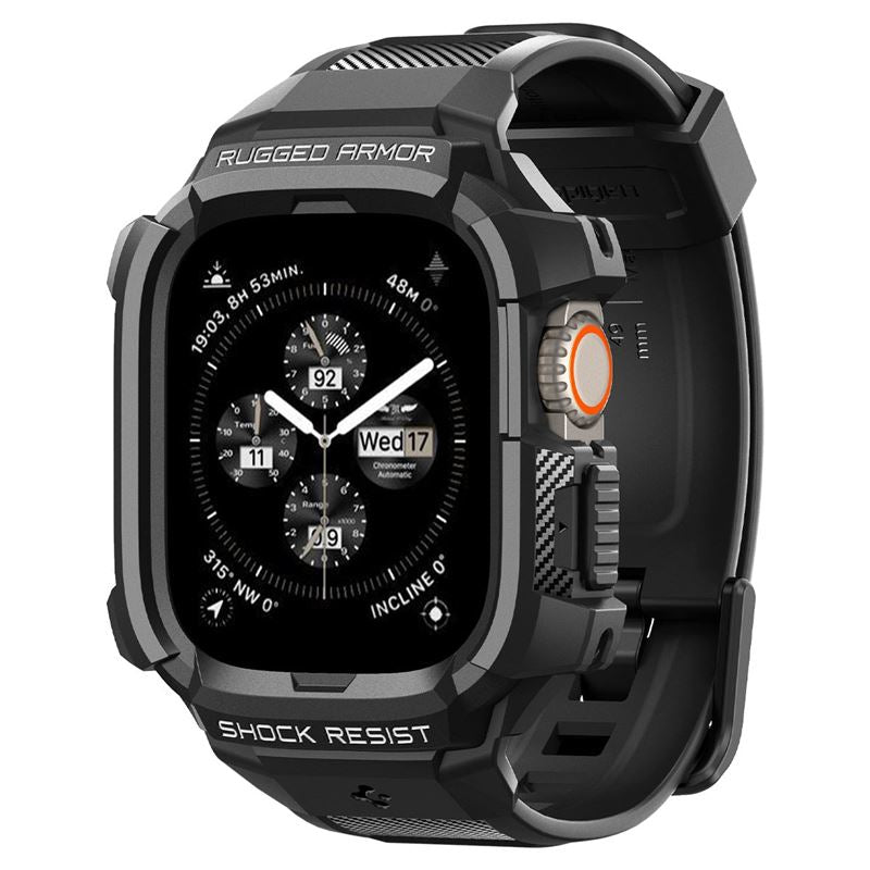 Spigen Rugged Armor Pro, black - Apple Watch Ultra 3/2/1