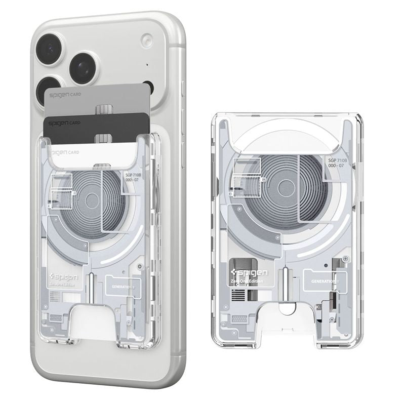Spigen Ultra Hybrid Wallet MagSafe, zero one white