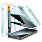 Spigen Glass tR EZ Fit (Privacy) 2 Pack - iPhone 15 Pro