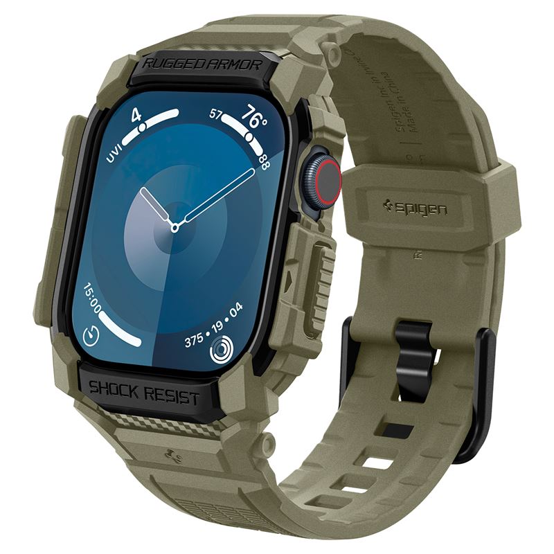 Spigen Rugged Armor Pro, vintage khaki - Apple Watch 11/10 46mm
