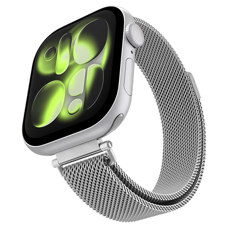Spigen Metal Band, strieborný - Apple Watch 42mm/41mm/40mm