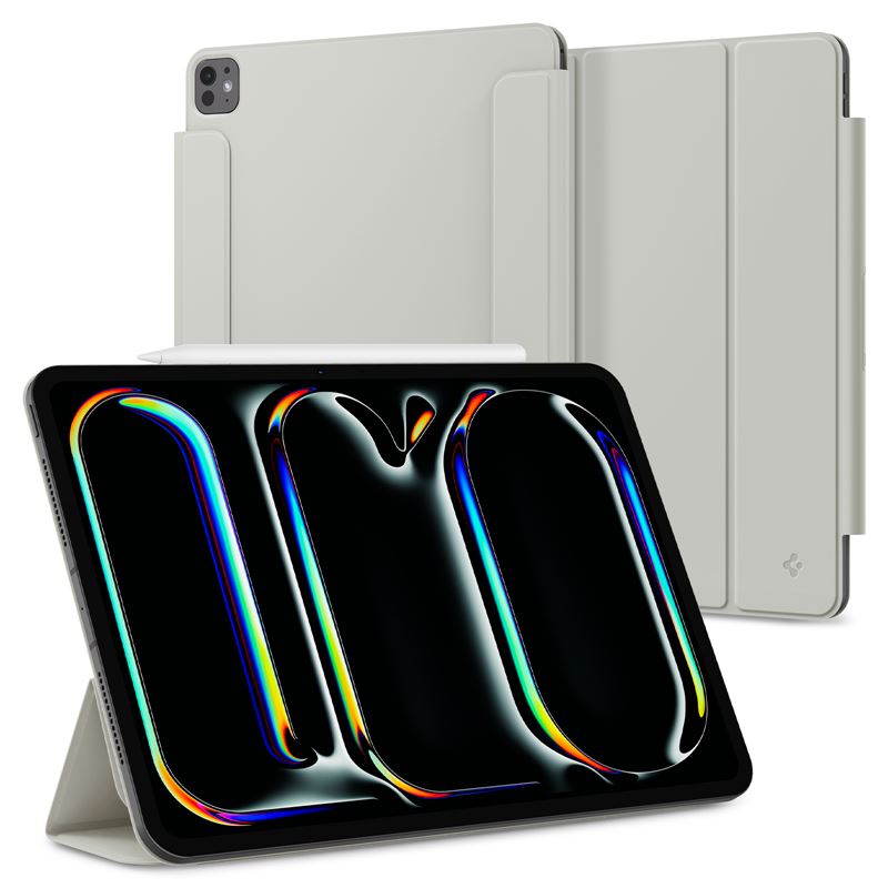 Spigen Air Skin Folio OneTap, gray - iPad Pro 13" 2024