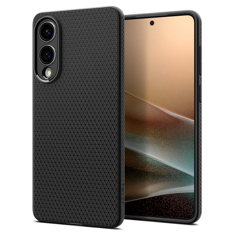 Spigen Liquid Air, matná čierna - Samsung Galaxy S25 Edge