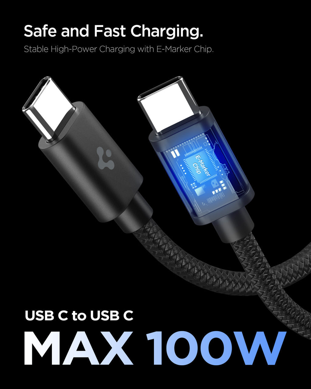 Spigen Essential 45W Wall Charger EE451EU, black