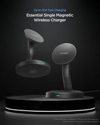 Spigen Essential MagSafe bezdrôtová nabíjačka 15W EF151MS, čierna
