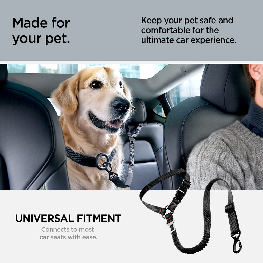 Spigen Universal Car Seat Belt Holder For Pet PS100, black