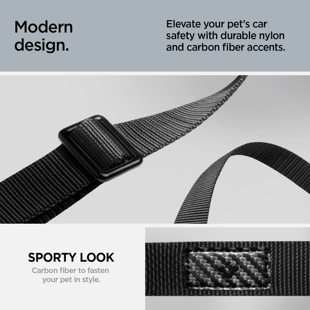 Spigen Universal Car Seat Belt Holder For Pet PS100, black