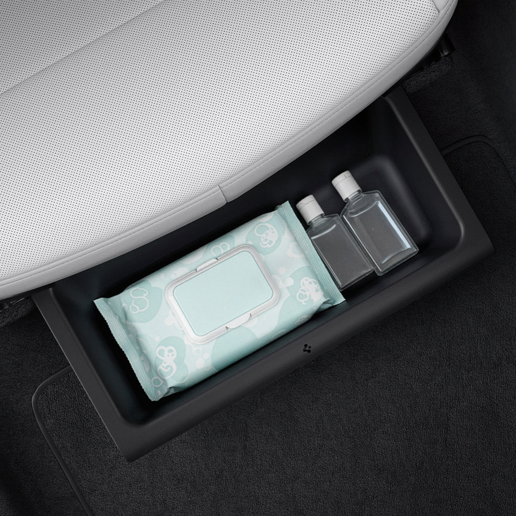 Spigen Tesla Underseat Storage Organizer 2 Pack, black - Tesla Model Y (Juniper)