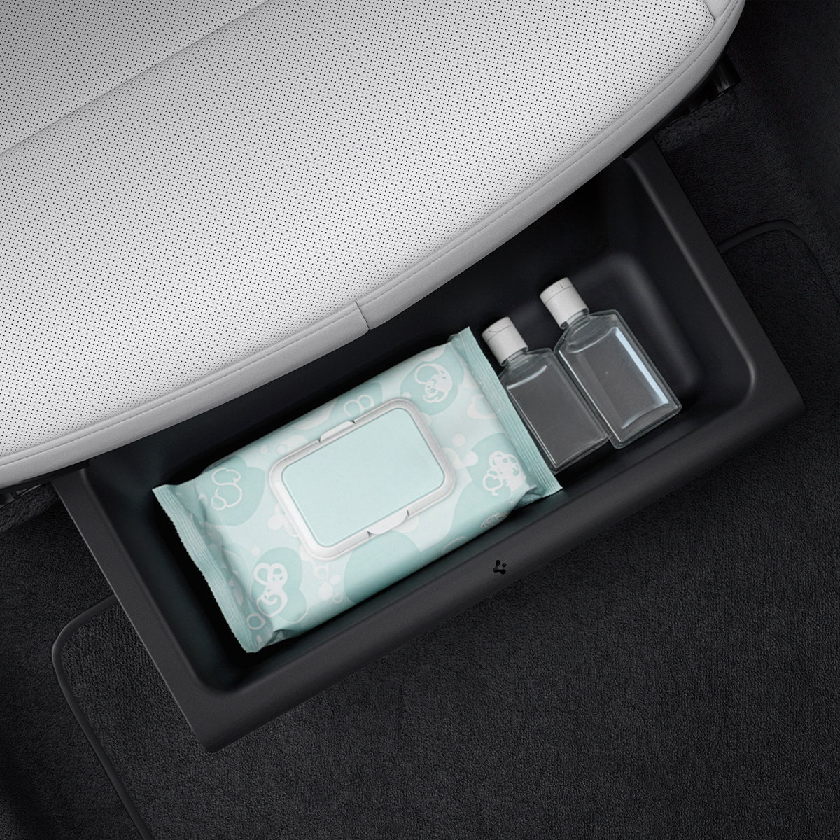 Spigen Tesla Underseat Storage Organizer 2 Pack, black - Tesla Model Y (Juniper)