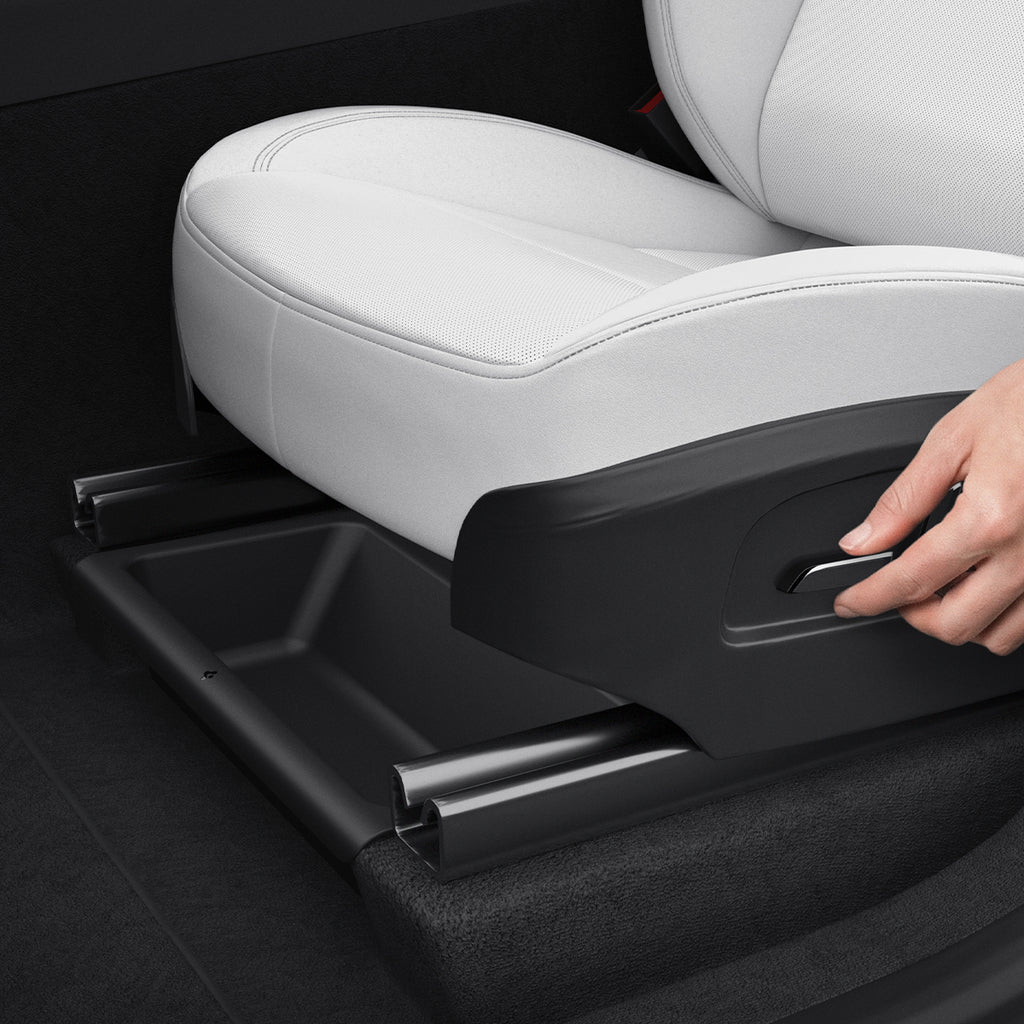 Spigen Tesla Underseat Storage Organizer 2 Pack, black - Tesla Model Y (Juniper)