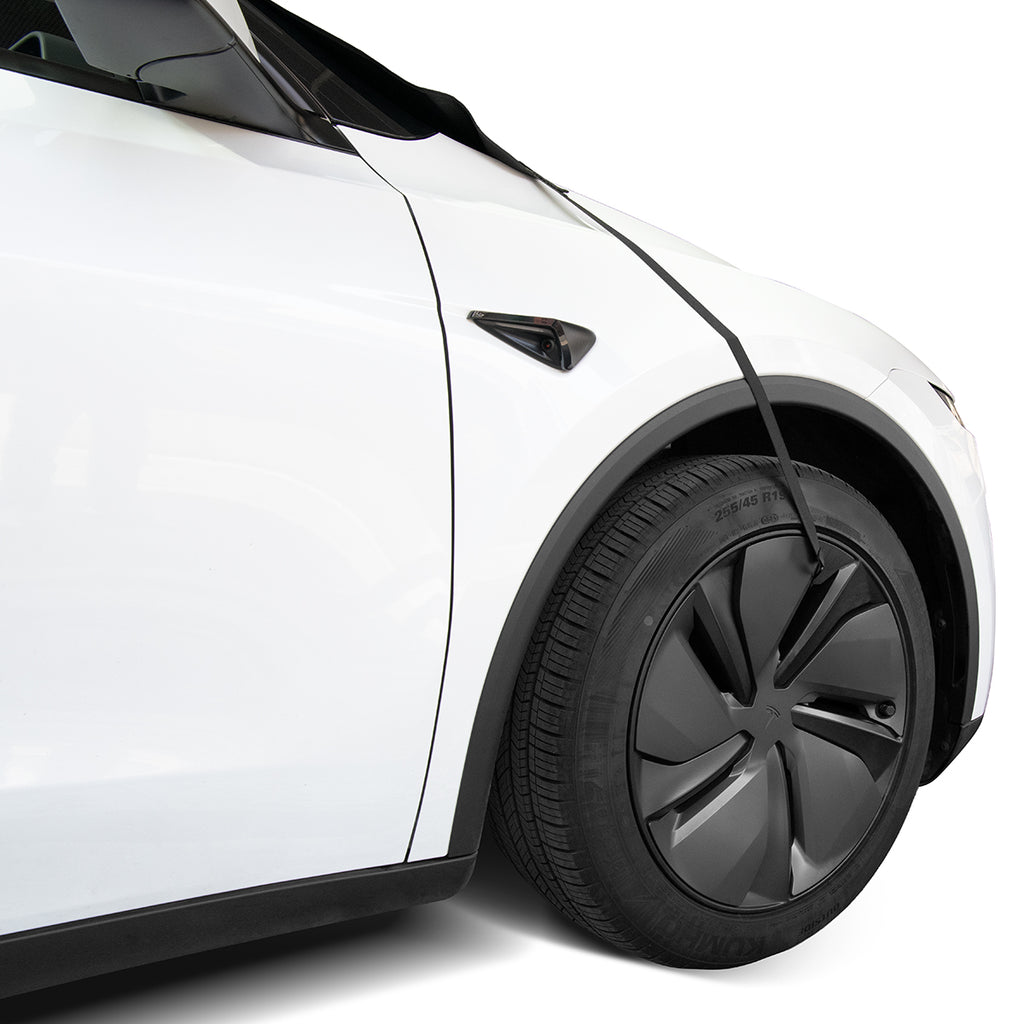 Spigen Tesla Predná krycia plachta na čelné sklo, čierna – Tesla Model 3/3 (2024)/Y/Y (Juniper)