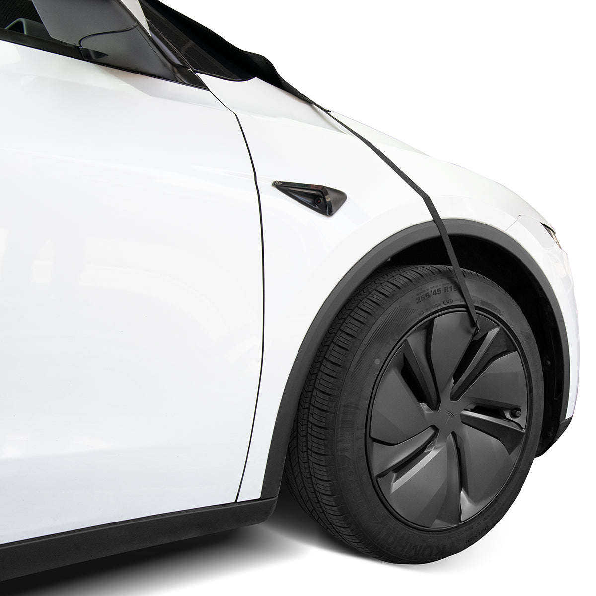Spigen Tesla Predná krycia plachta na čelné sklo, čierna – Tesla Model 3/3 (2024)/Y/Y (Juniper)