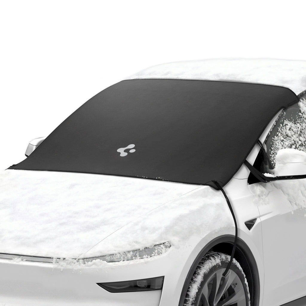 Spigen Tesla Predná krycia plachta na čelné sklo, čierna – Tesla Model 3/3 (2024)/Y/Y (Juniper)