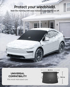Spigen Tesla Predná krycia plachta na čelné sklo, čierna – Tesla Model 3/3 (2024)/Y/Y (Juniper)