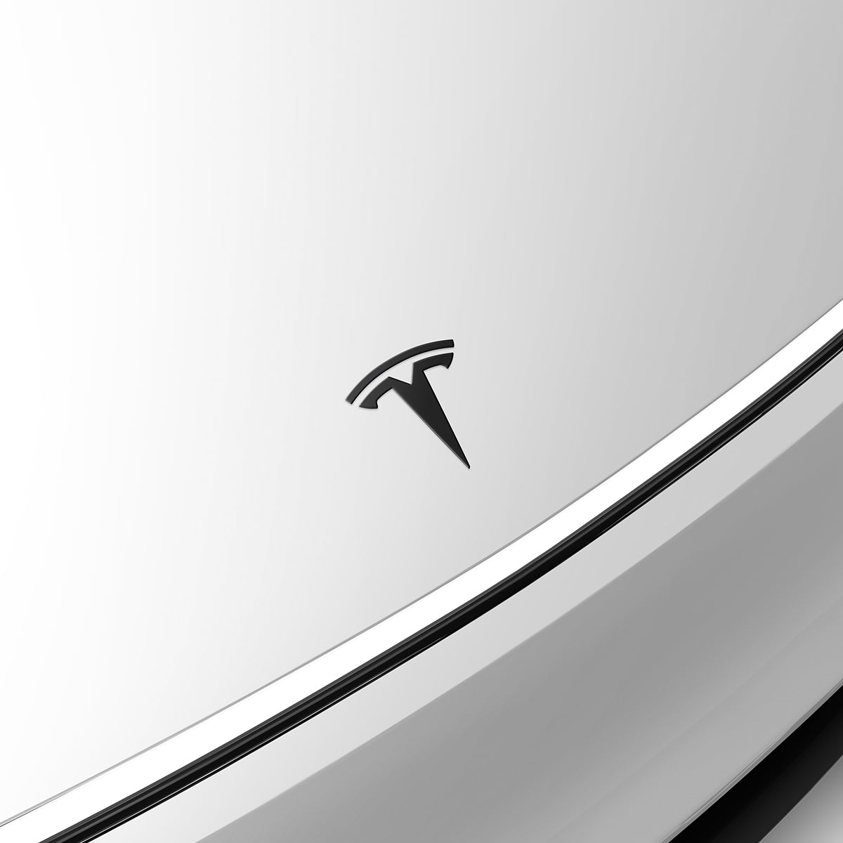 Spigen Tesla Front Emblem, black - Tesla Model Y(Juniper)