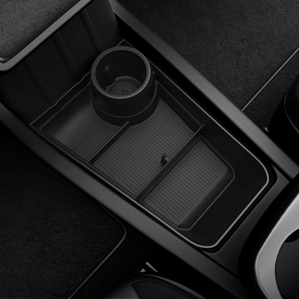 Spigen Tesla Lower Center Console Organizer, čierny - Tesla Model Y (Štandard)
