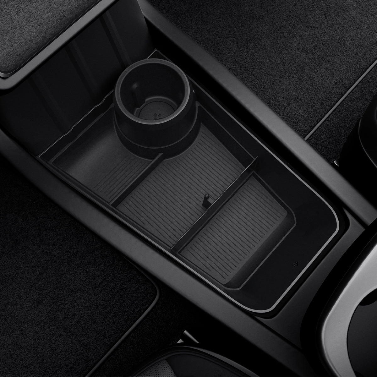Spigen Tesla Lower Center Console Organizer, čierny - Tesla Model Y (Štandard)