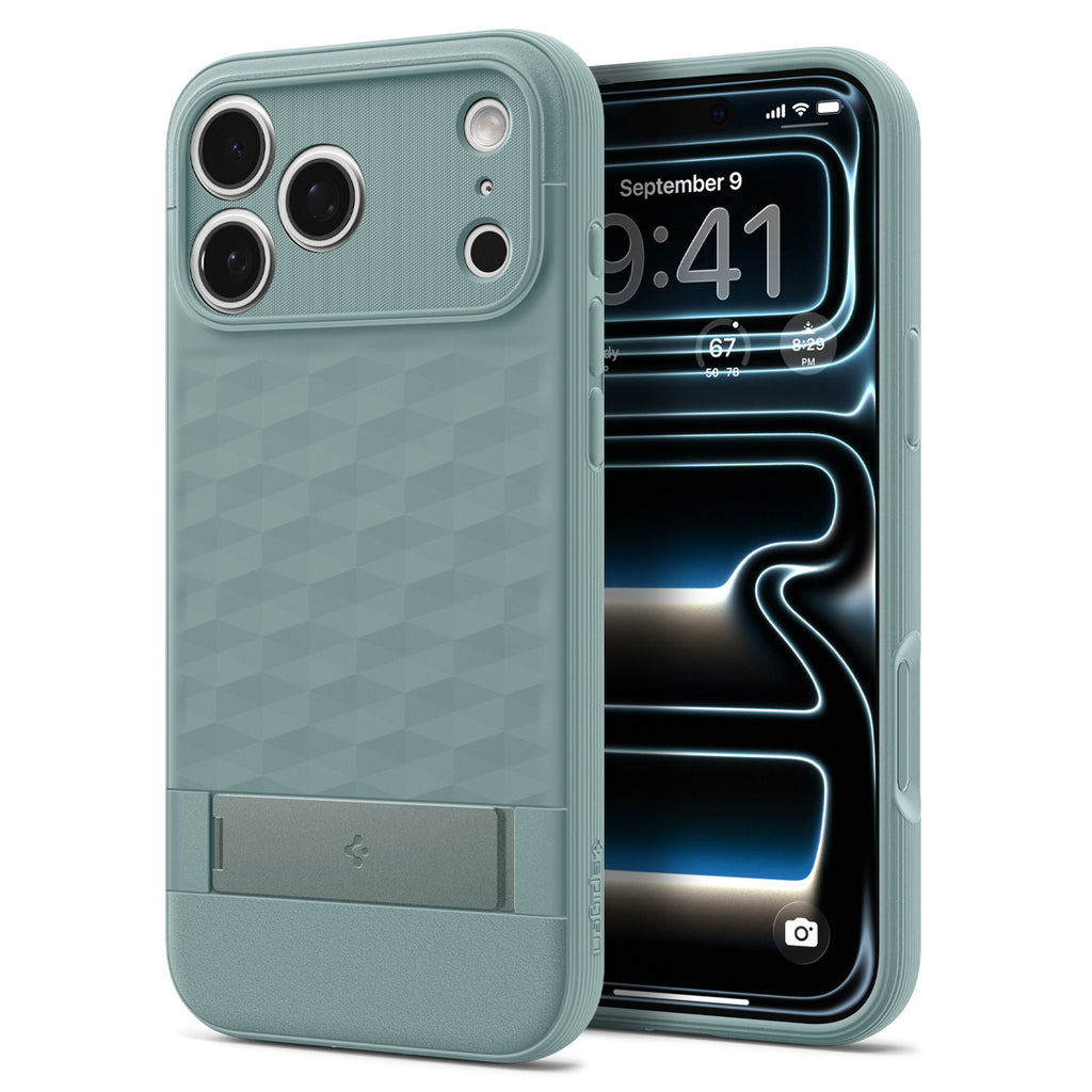 Spigen Parallax S MagSafe, šalviová zelená - iPhone 2026 Pro/17 Pro