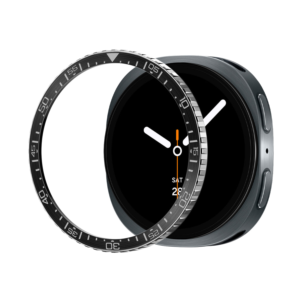 Spigen Bezel Tune (Diver), black - Samsung Galaxy Watch 9/8 44mm