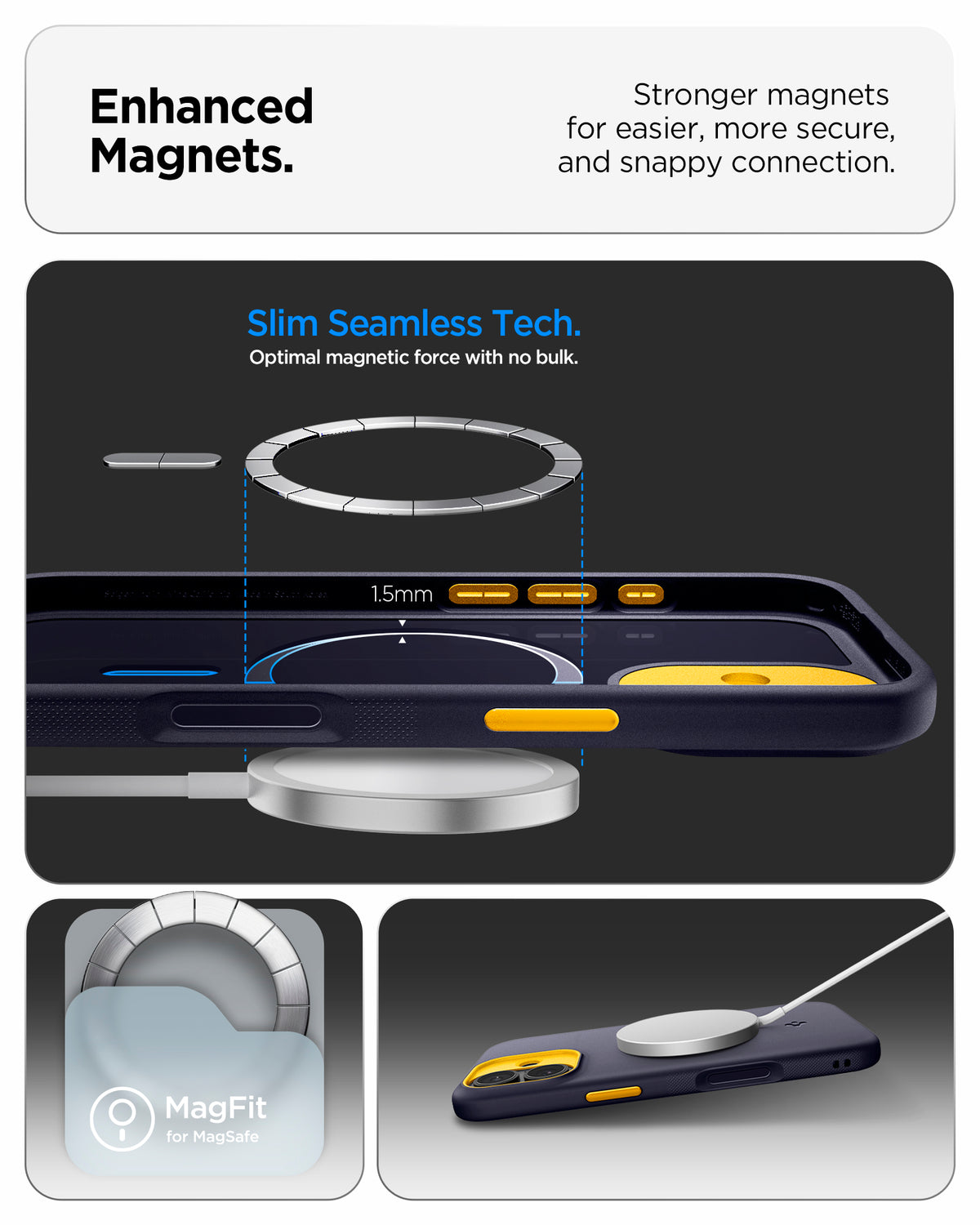 Spigen Nano Pop MagSafe, blueberry navy - iPhone 17