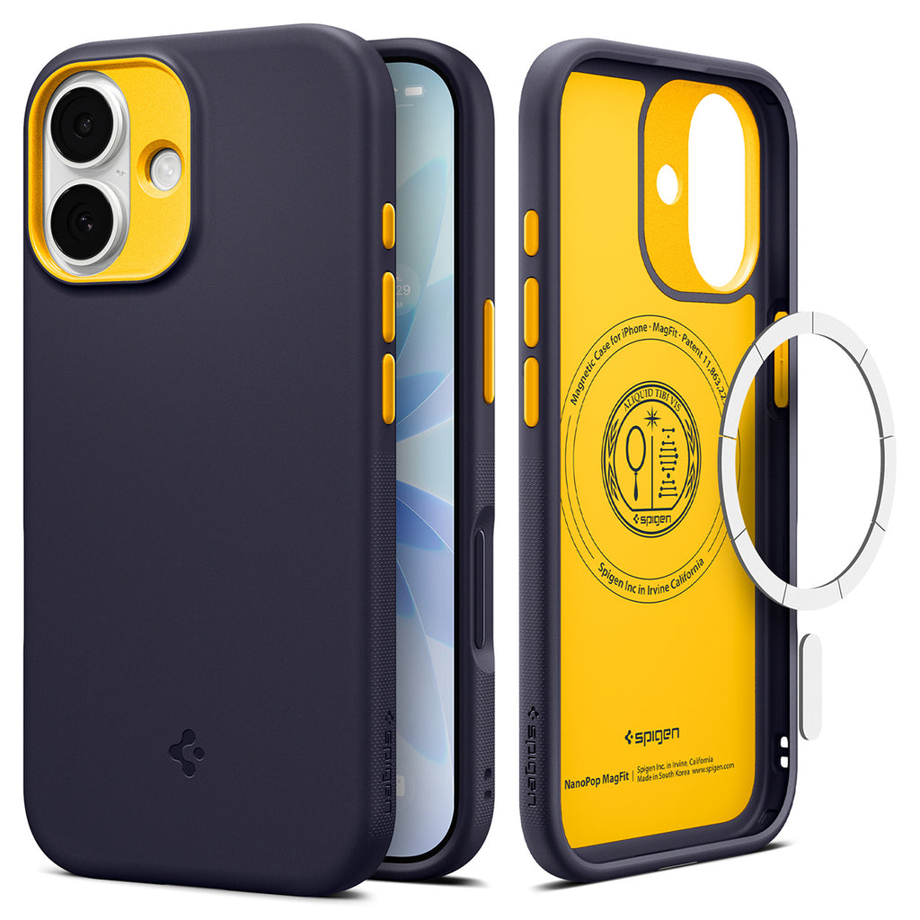 Spigen Nano Pop MagSafe, blueberry navy - iPhone 17