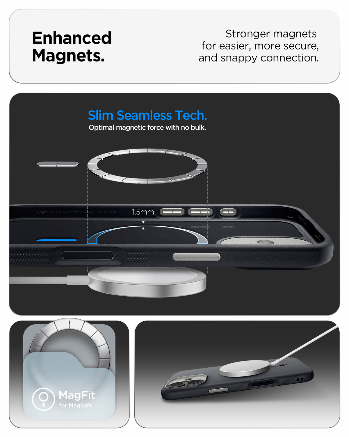 Spigen Nano Pop MagSafe, black sesame - iPhone 17