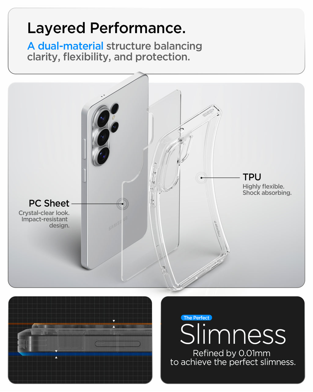 Spigen Ultra Hybrid, crystal clear - Samsung Galaxy S26 Ultra