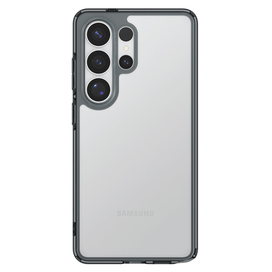 Hybrid design with a rigid back cover and flexible frame