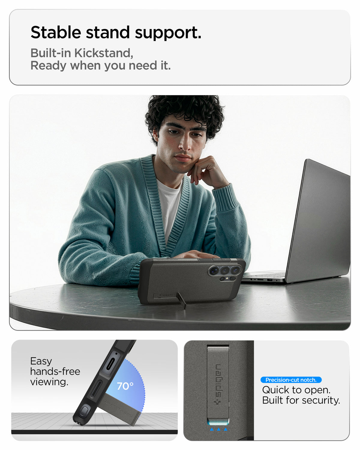 Spigen Tough Armor MagSafe, gunmetal - Samsung Galaxy S26 Ultra