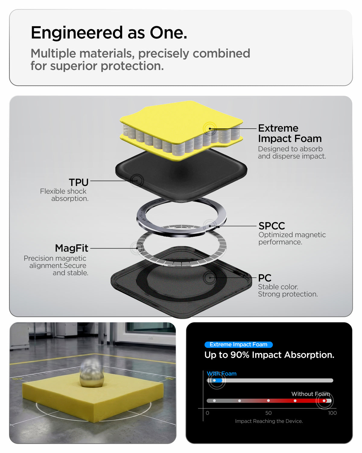 Spigen Tough Armor MagSafe, gunmetal - Samsung Galaxy S26