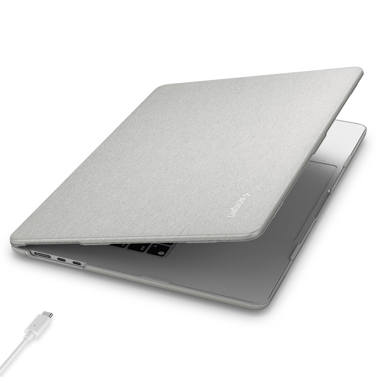 Spigen Urban Fit, heather gray - MacBook Air 13" M4 2025/M3 2024/M2 2022