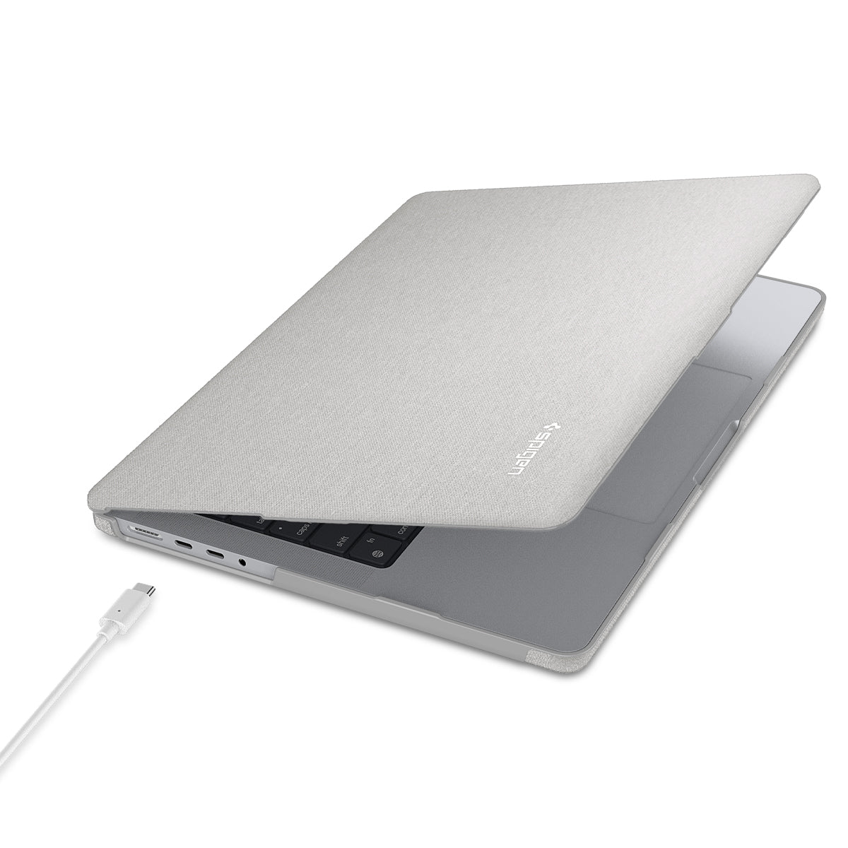 Spigen Urban Fit, heather gray - MacBook Pro 16" M4 2024/M3 2023/M2 2023/M1 2021
