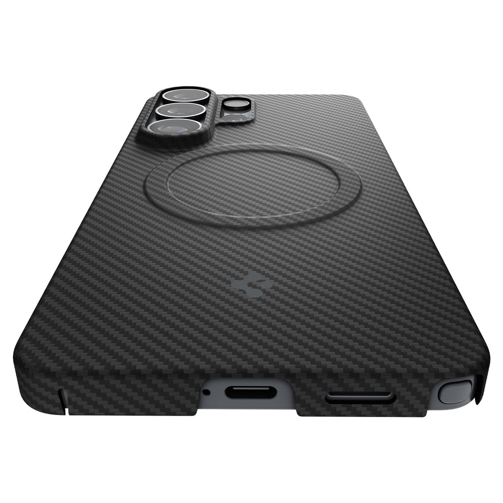 Spigen Air Skin Aramid MagSafe, čierny - Samsung Galaxy S26 Ultra
