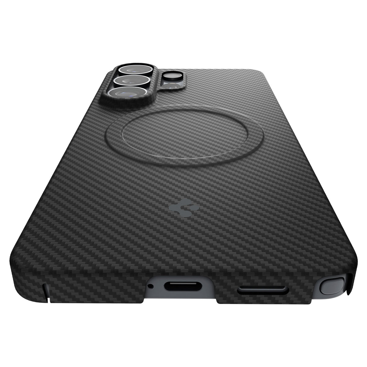 Spigen Air Skin Aramid MagSafe, čierny - Samsung Galaxy S26 Ultra