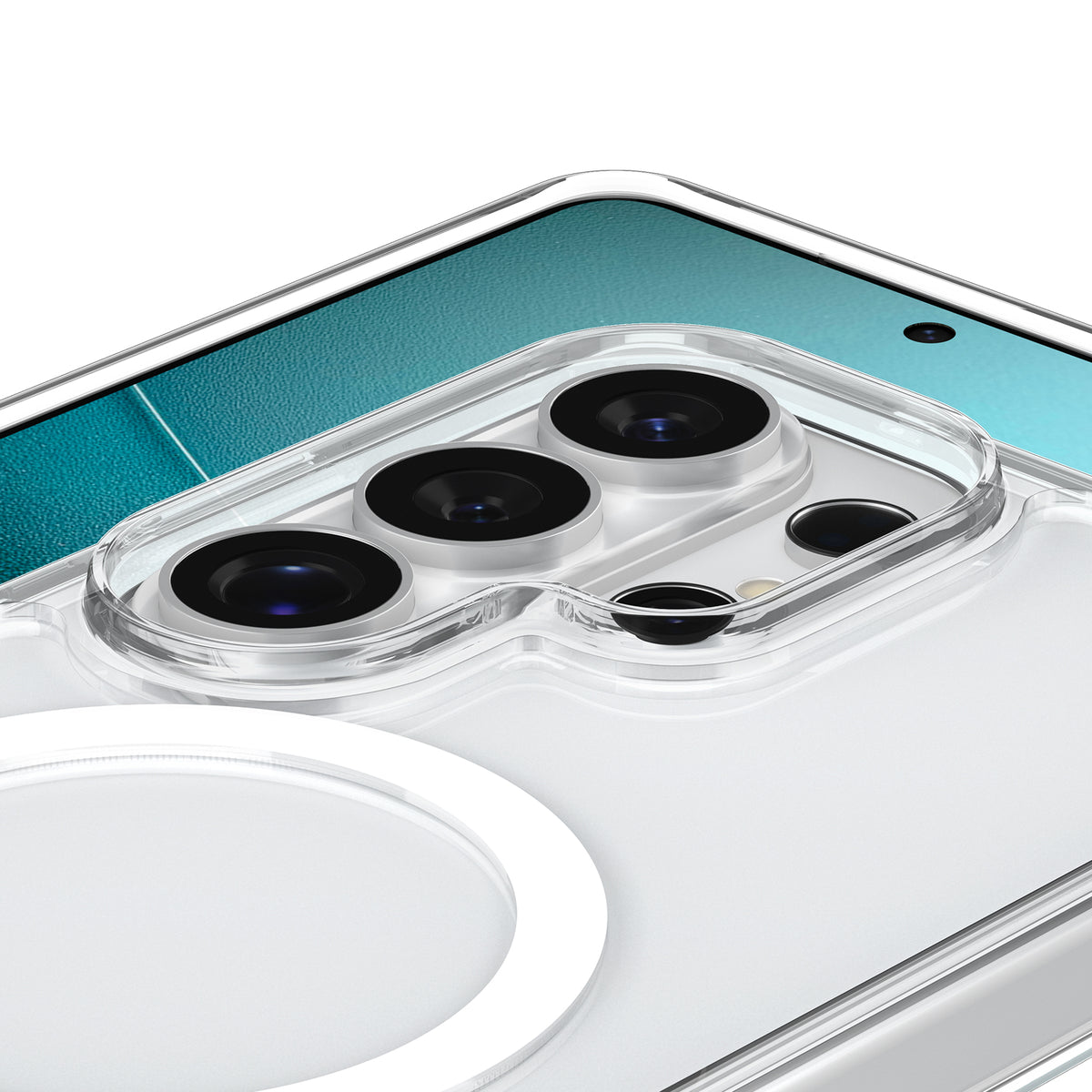 Spigen Ultra Hybrid S MagSafe, číra biela - Samsung Galaxy S26 Ultra