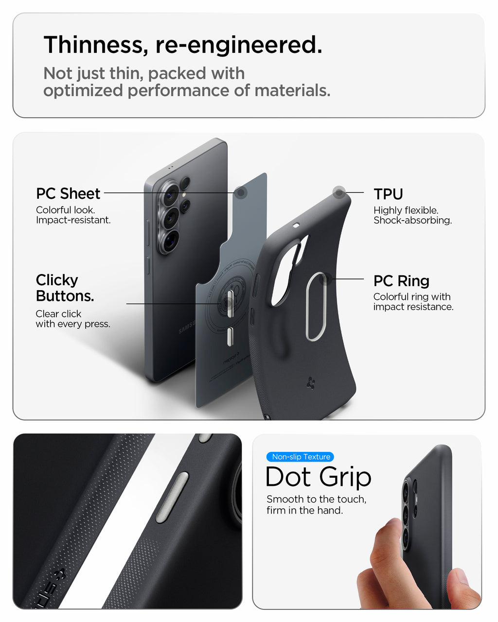 Spigen Nano Pop MagSafe, black sesame - Samsung Galaxy S26 Ultra