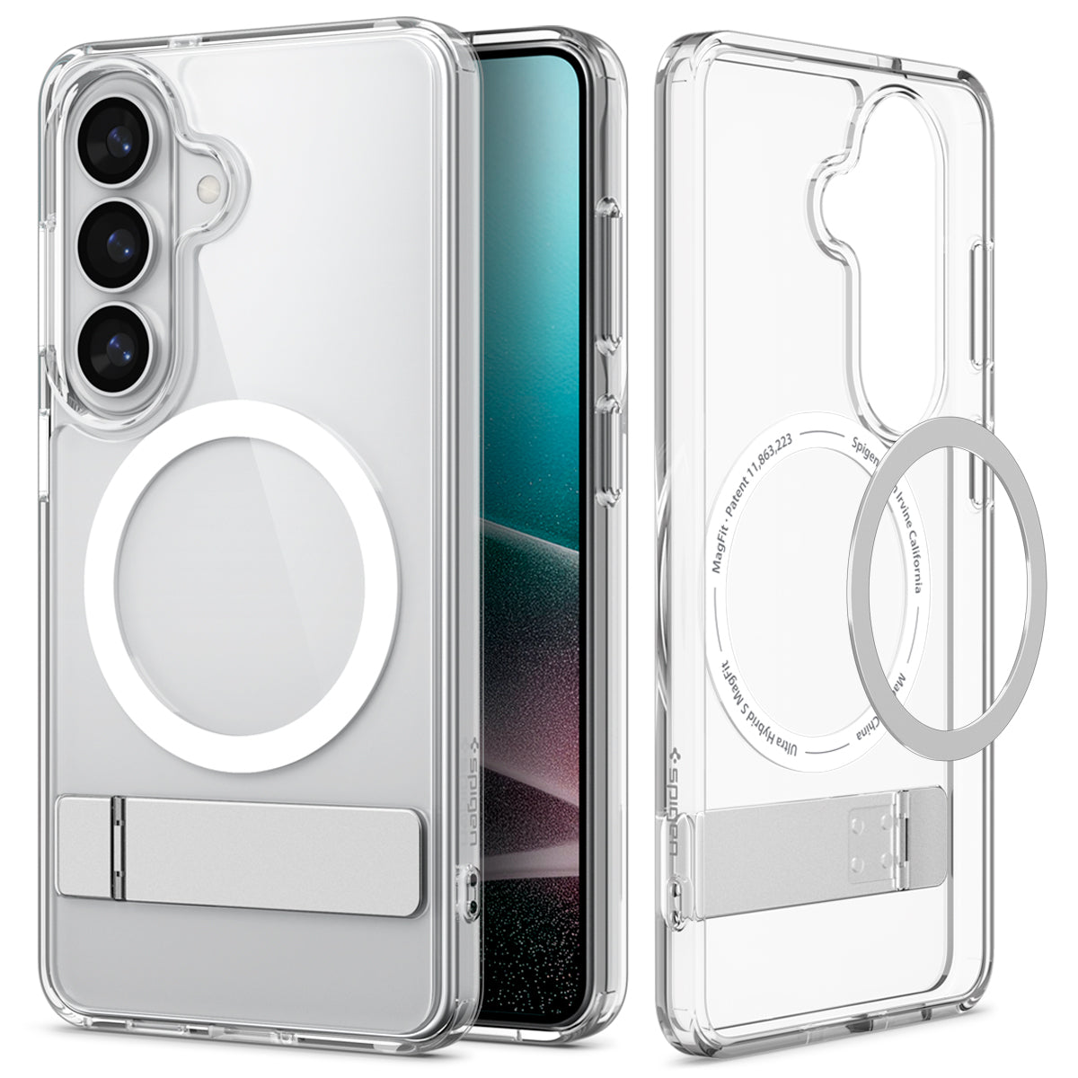 Spigen Ultra Hybrid S MagSafe, clear white - Samsung Galaxy S26