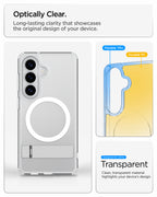 Spigen Ultra Hybrid S MagSafe, clear white - Samsung Galaxy S26