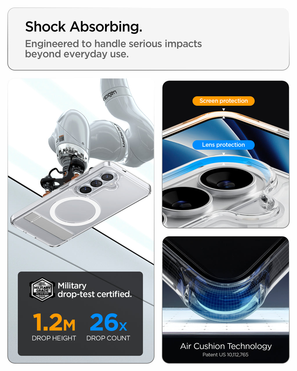 Spigen Ultra Hybrid S MagSafe, clear white - Samsung Galaxy S26