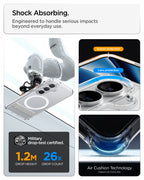 Spigen Ultra Hybrid S MagSafe, clear white - Samsung Galaxy S26